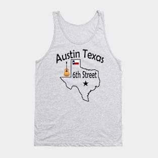 6th Street Austin Texas T-Shirt Tank Top